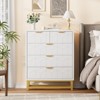 3/4/5 Drawer Dresser for Bedroom, Modern Dressers with Gold Metal Handles for Living Room, Hallway, Entryway - 4 of 4