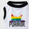 Purride Pride Dog and Cat Tank Shirt - White - Boots & Barkley™ - image 4 of 4