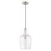 Livex Lighting Art Glass 1 - Light Pendant in  Brushed Nickel - 2 of 4