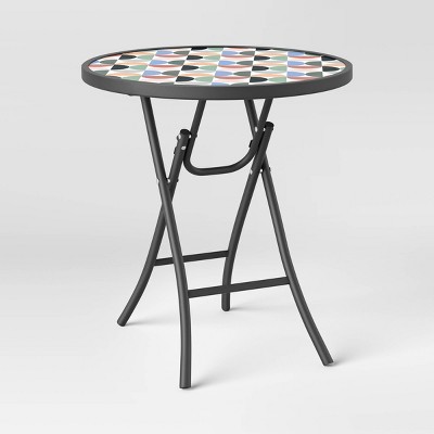 Printed Folding Accent Table Geo - Room Essentials™