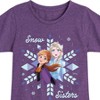 Girls' - Frozen 2 - Snow Sisters Fitted Short Sleeve Graphic T-Shirt - 2 of 4