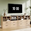 Dresser for Bedroom with 4 Drawer & 6 Storage Cubbies, Modern Chest of Drawers, TV Stand Dresser Drawer Organizers - 3 of 4