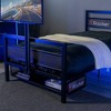 Twin TV Mount Basecamp Gaming Bed Black - X Rocker: Sturdy Metal Frame with Rotating TV Platform - 3 of 4