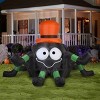 Gemmy Animated Airblown Inflatable Spider w/ Orange Hat Giant, 6 ft Tall, Multicolored - 2 of 3