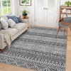 Modern Geometric Area Rug, Machine Washable Large Carpet with Non-Slip Backing for Living Room, Dining Table, Bedroom Farmhouse Home Office Decor - 2 of 4
