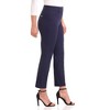 Rekucci Women’s EcoCosy Comfort Straight Leg Chino Pants with Pockets – Sustainable Soft Stretch Workwear - 2 of 4