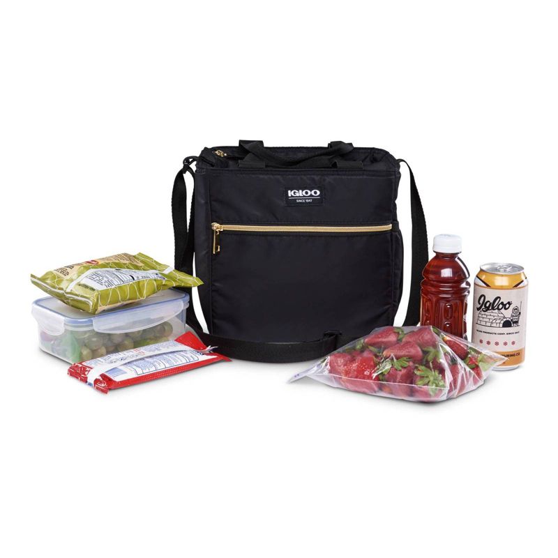 Igloo Sport Luxe Mini City Lunch Sack - Black/Gold, 3 of 15