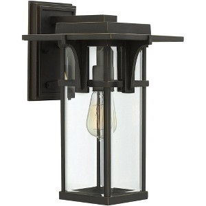 Hinkley Manhattan Bronze 15" High Clear Glass Outdoor Wall Light - 1 of 1