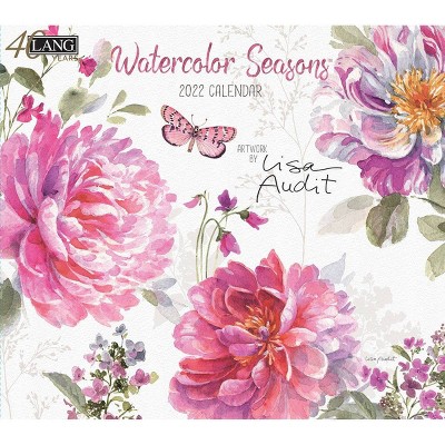 2022 Wall Calendar 12 Month 13.4"x24" Watercolor Seasons - Lang