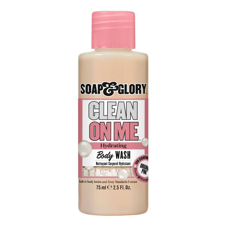 Soap &#38; Glory Clean on Me Mini Rose Body Wash - 2.53 fl oz, 1 of 6