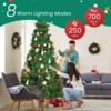4.5 Ft Pre-lit Green Artificial Spruce Christmas Tree with 347 Branch Tips and 120 Incandescent Lights - 3 of 4