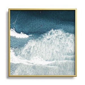 Ingrid Beddoes Ocean Surfers Metal Framed Art Print - Deny Designs - 1 of 4
