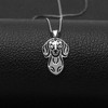 Dachshund Dog Sterling Silver Earrings Necklace Set Women Ginger Lyne Collection - 3 of 4