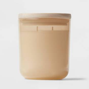 2-Wick Round Bottom Glass Magnolia Apple Blossom Lidded Jar Candle Ivory 11oz - Threshold™