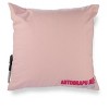 Memoi Girls Plush-Embroidered "Happy Camper" Autograph Pillow with Marker Peachy Pink One Size - 2 of 3