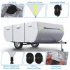 Unique Bargains Waterproof Camper Trailer Cover RV Cover - 4 of 4