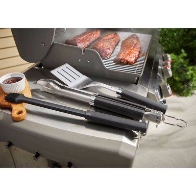 Weber Precision 3-Piece Stainless Steel Grill Tool Set