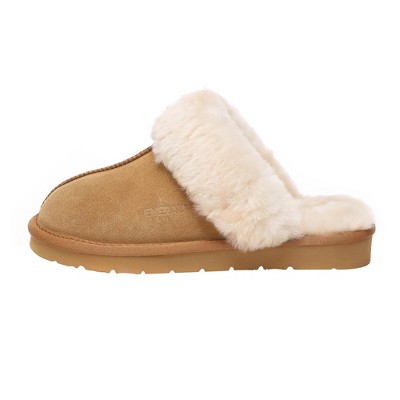 Women Sheepskin Slippers - Raven