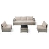Outdoor Sectional Sofa Patio Furniture Sets with Thickened Cushions - 3 of 4