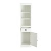 Ridstar 75 in. H Modern Freestanding 5-Tier Wooden Storage Cabinet with 1 File Drawer & Storage-White - 4 of 4