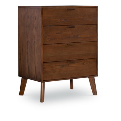 Reid 4 Drawer Chest Walnut - Linon