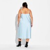 Women's Lace Trim Satin Midi A-Line Dress - Wild Fable™ - 3 of 3