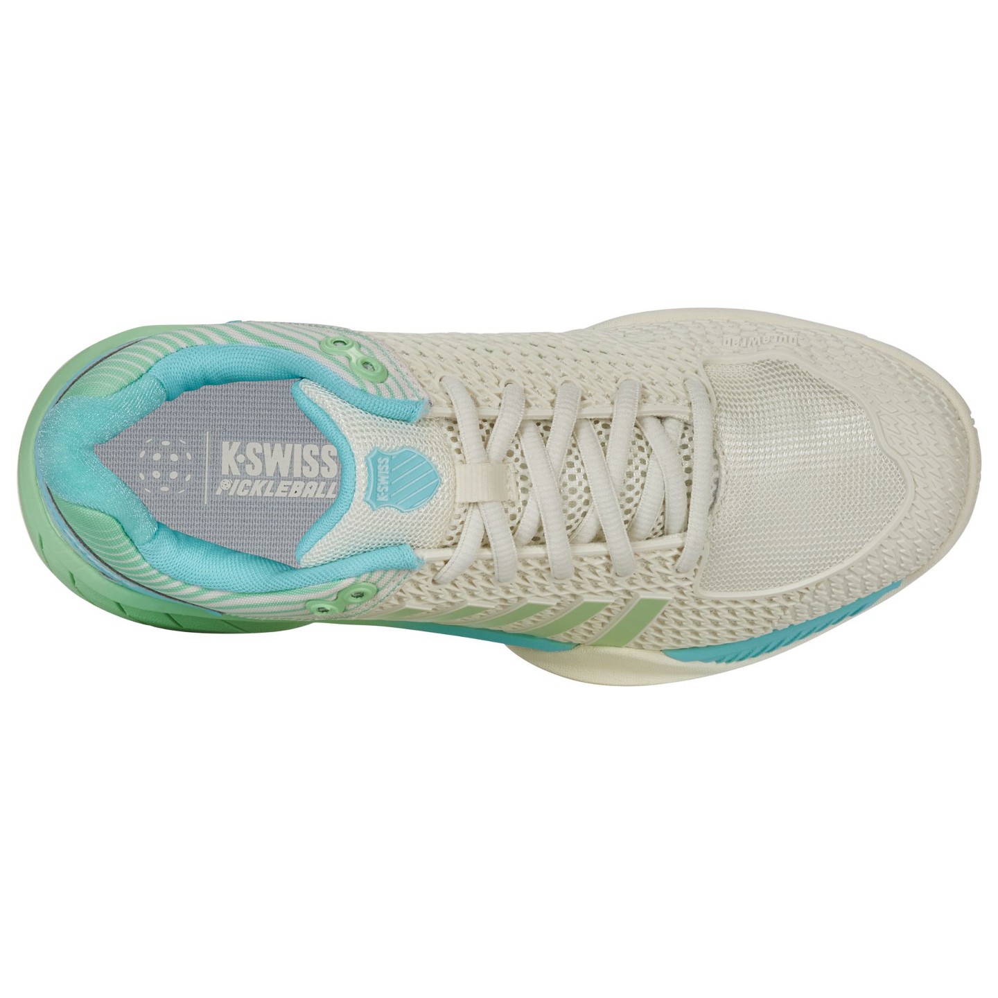 Женские кроссовки K-Swiss Express Light Pickleball Shoe (Egret/Patina Green), цвет: Зелёный — фото 7