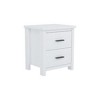 NicBex Vintage 2-Drawer Wooden Nightstand, Storage Cabinet for Bedroom, Simple & Sturdy Dresser for Closet Space, Bedroom Side Table - 3 of 4