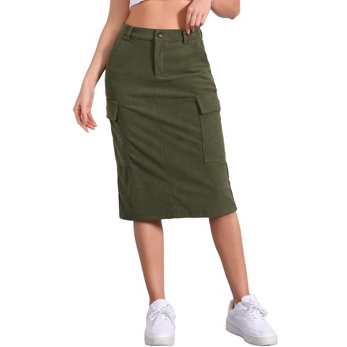 Olive green skirts target hotsell