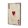 HomeRoots 24" X 15" Off White Ace Of Hearts Wood Wall Decor - 4 of 4