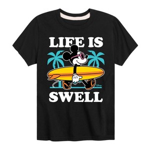 Boys' - Disney - Life Is Swell Short Sleeve Graphic T-Shirt - 1 of 4