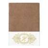 Linum Home Textiles 100% Turkish Cotton MONICA Gold Thread 3PC Embellished Towel Set - 2 of 4