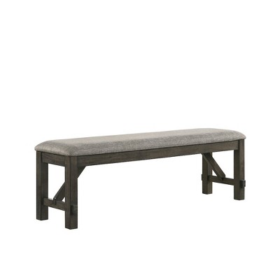 New Classic Furniture, Gulliver Wood Bench, Rustic Brown