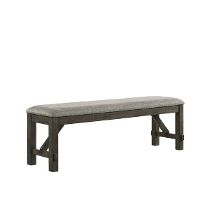 New Classic Furniture, Gulliver Wood Bench, Rustic Brown - 1 of 4