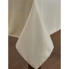 HLC.ME Lincoln Stripe Fabric Tablecloth, Advanced Water, Fade, Stain, and Wrinkle Resistance - 4 of 4