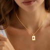Delicate Heart Pendant Necklace, 14K Gold Plated Dainty Chain, Gift for Women - 2 of 4