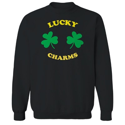 Rerun Island Men's Lucky Charms Long Sleeve Graphic Cotton Sweatshirt