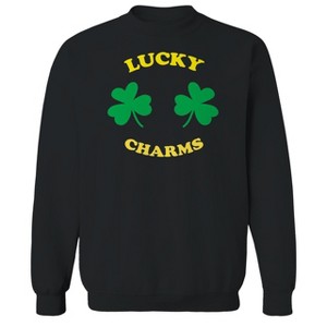 Rerun Island Men's Lucky Charms Long Sleeve Graphic Cotton Sweatshirt - 1 of 1