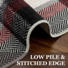 Modern Washable Area Rug, Geometric Pattern Throw Carpet with Non Slip Backing, Stain Resistant Floor Cover for Living Room - 4 of 4