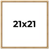 PosterPalooza | Square Classic Modern Gold Picture Frame - UV Acrylic, Foam Board Backing, Hanging Hardware - 2 of 4