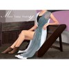 LA LEELA Women's Open Front Summer Vacation Beachwear Long Bathing Suit Duster Cardigan Holiday Swimwear Coverups Casual Beach M-L Gray, Solid - 2 of 4