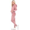 Women's 2 Piece Velour Tracksuit Set - White Mark - 3 of 4