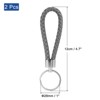 Unique Bargains PU Braided Leather Keychain for Bag Wallet Decoration 2 Pcs - 2 of 3