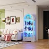 Vlsrka Display Cabinet with Glass Doors, Arched Curio Cabinet with Human Sensor Lights,White - 2 of 4