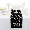 Big Dot of Happiness Adult 70th Birthday - Gold - Petite Birthday Party Paper Table Runner - 12 x 60 inches - image 2 of 4