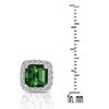 Guili Sterling Silver Square Stud Earrings with Clear Cubic Zirconia – A Timeless and Elegant Jewelry Piece for a Versatile and Sophisticated Look - 2 of 3