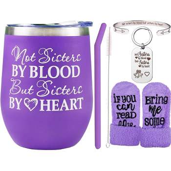 Meant2tobe Not Sisters by Blood but Sisters by Heart Tumber - Purple