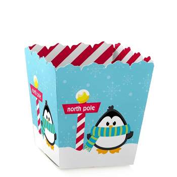 Big Dot of Happiness Winter Penguins - Treat Box Party Favors - Holiday and  Christmas Party Goodie Gable Boxes - Set of 12