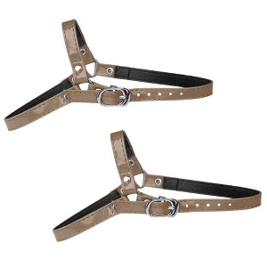 Allegra K Women's Detachable Adjustable Anti-Slip Shoe Straps Bands Belts with Buckle for Heels 2 Pairs - 1 of 4