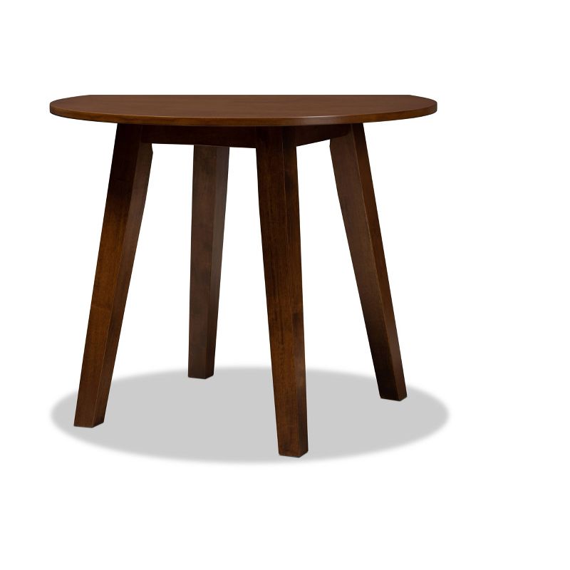 35" Ela Wide Round Wood Dining Table - Baxton Studio, 5 of 8